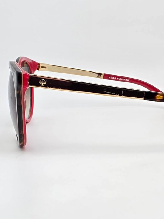 Kate Spade New York Amaya Havana Pink Frame Brown Gradient Lens Sunglasses 53mm main image 7